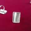 Joyería Artesanal Étnica Miao de Guizhou Accesorios de Bordado Miao Base para Anillo de Plata Miao DIY Montura para Incrustar Piezas Bordadas Base para Anillo