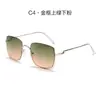 Nuevas Gafas de Sol Cruzadas para Mujer, Gama Alta, Modernas, Lujo Ligero, Gafas de Sol para Mujer, Metal Personalizadas de Celebridad de Internet, Alta Calidad