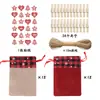 Conjunto de Sacolas de Presente de Linho para o Natal Calendário Contagem Regressiva Bolsa Pendurada Conjunto de Bolsos com Cordão de Linho para o Natal Atacado