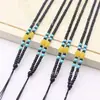 Fábrica de Origem Cordão de Colar Trançado Feito à Mão, Cordão Pendente Estilo Miçanga Seed Azul e Amarelo, Cordão para Pingente de Jade, Acessórios para Joias, Fabricante