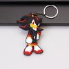 Juego de Película erizo Super Sonic ratón ultrasónico PVC llavero de muñeco de doble cara colgante de bolsa adornos