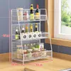 Estante de Especias para Cocina Encimera Condimentos Botellas de Salsa de Soja Vinagre Sal Especias Estante de Almacenamiento Multifuncional de Escritorio de Múltiples Capas