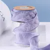 Fita de renda tramada com fio enrugado, laço de fita, acessórios de cabelo, material DIY, flor, embalagem de presente, fita de fio rabo de peixe