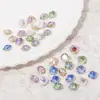 Nuevos productos semiacabados de joyería para uñas de diamante de pelo Súper Brillante Corazón Torcido Diamante rectangular bola de diamante hecha a mano Traje de diamantes para uñas de perla