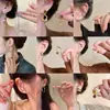 Pendientes de Aro Lisos Estilo Dulce de Gama Alta para Mujer, Aretes de Botón de Nicho S925, Pinzas para Orejas Versátiles de Joyería de Yiwu para Puestos Callejeros