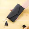 Billetera Nueva 2023 para Mujer Larga con Borla Colgante de Campus Moda Multifuncional Billetera W