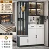 Armário de Entrada Moderno Simples Armário de Sapato para Hall de Entrada Tela de Entrada Integrada para Apartamento Pequeno Uso Doméstico Divisória de Corredor de Luxo Leve Armário de Vinho