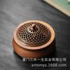 Quemadores de incienso de madera de nogal con envío gratuito, quemadores de incienso de sándalo para el hogar, adornos de incienso para salón de té, quemadores de incienso vintage de estilo chino.
