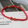 Pulseira de Fio Vermelho do Ano do Carneiro do Ano Novo Chinês para Boa Sorte e Fortuna, Joias de Ano Novo Transfronteiriças para Atacado