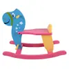 Los caballos mecedores para niños incluyen estilo madera maciza y estilo tablero de fibra de niños