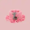 Gorro de punto cálido para niños para otoño e invierno, lindo diseño floral, a prueba de viento y engrosado, adecuado tanto para niños como para niñas