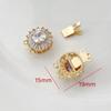 Cobre chapeado real ouro cor preservação acessórios Stick Buckle Buckle Buckle Buckle Pearl Jewelry Connection Buckle Diy Bracelet Colar End