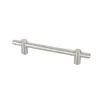 Manija de puerta de vidrio para baño de acero inoxidable 304 cepillado de fábrica, manija de puerta corrediza sólida en forma de T de acero inoxidable