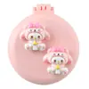 Peine Suave de Cojín de Aire de Dibujos Animados Lindo Peine Plegable para el Cabello con Espejo Todo en Uno Mini Portátil para Niñas Peine de Bolsa de Aire Peine Masajeador