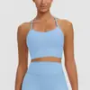 Nuevo sujetador deportivo transfronterizo con cuello halter, tirantes en Y en la espalda, a prueba de impactos, para fitness, running, deportes, yoga, top para mujer