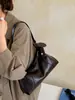 Bolsa de ombro sob o braço em couro macio de alta qualidade para mulheres, nova coleção primavera-verão 2026, bolsa transversal simples e versátil para o dia a dia, estilo bolinho