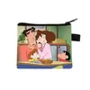 Nuevo Monedero de Crayon Shin-chan Bolsa de Monedas con Cremallera de Dibujos Animados Linda Bolsa Pequeña de Almacenamiento para Estudiantes Venta al por Mayor