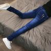Verão Thin Jeans Masculino Estilo Coreano Slim-fit Juventude Casual Nostálgico Stretch Bonito Moda Marca Skinny Calças