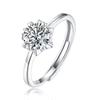 Anillo de estrella de nieve de moissanita fresca y dulce, anillo de moda de plata 925, joyería, fuente al por mayor