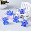 Desenho Animado Forma Luminosa Stitch Fofo Lilo e Stitch Brinquedo DIY Pequenos Enfeites Caseiros Acessórios de Decoração para Mesa