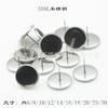 Pendientes de acero inoxidable 316L con base de gema de 6 a 30 mm, con base de gema de tiempo, fabricantes al por mayor