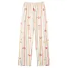 Pantalones Casuales de Algodón Puro para Mujer de Primavera y Otoño, Pantalones de Pijama a Cuadros Sueltos de Talla Grande, Ropa de Casa de Algodón Transpirable y Absorbente de Humedad