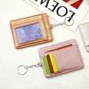 Bolsa para cartão transfronteiriça Ins Advanced Sense para mulheres Bolsa pequena para vários cartões PU Carteira com zíper Bolsa para chaves conveniente Bolsa para cartão