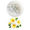 Molde de Silicone Flor Gardênia Frangipani Molde de Gesso para Aromaterapia Molde para Bolo de Chocolate Fondant