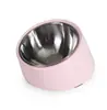 Tigela Inclinada para Cachorro Gato Hupu Suprimentos para Animais de Estimação Tigela Dupla Camada de Aço Inoxidável para Cachorro Gato Tigela de Comida para Cachorro e Gato Tigela para Animal de Estimação Cachorro
