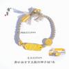 Joyería Jin Yan Almacena el mismo estilo de pulsera enrollada de oro arena patrón martillado anillo giratorio pulsera Xizang cuerda de transferencia tejido pulsera auspiciosa regalo