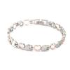 Pulsera Corazón de Melocotón de Imán Completo de Venta Caliente Transfronteriza Moda Simple Europea y Americana Ajustable Joyería para Parejas Pulsera de Metal