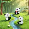 Miniaturas Fofas de Panda de Bambu para Micro-Paisagens, Acessórios DIY para Decoração de Jardim, Mini Enfeites