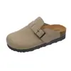 Meia-pantufa em estoque de 4,5 cm para mulheres, Nova Coleção Outono 2026, Meia-pantufa Fechada com Solado Grosso, Chinelo Deslizante para Uso Externo com Solado Macio