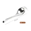 Colher de servir arroz em aço inoxidável, antiaderente, espátula grande de arroz para uso doméstico, colher de servir com cabo longo, colher de arroz de vários tamanhos