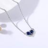 Colar de zircônia em forma de coração estilo ins joia pequena amor luxo leve nicho versátil colar de alta qualidade atacado mulheres