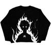 Suéteres Transfronterizos Europeos y Americanos de Otoño e Invierno Tejidos de Punto de Moda Street Hip-Hop para Hombres y Mujeres Suéteres de Punto de Pareja Y2K Pullovers Venta al por Mayor