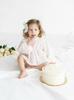 Vestido de Conejo con Volantes para Bebé Niña Estilo Coreano Otoño e Invierno Encaje Floral Mono Ropa Banquete de los Cien Días Bebé de Manga Larga Envuelta en la Entrepierna