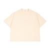 Nueva camiseta versátil de algodón de corte cuadrado corto, camiseta de manga larga con hombros caídos para hombre de marca de moda estadounidense