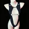 Body Ajustado Sexy de Chica Caliente, Una Pieza, Hueco, Sin Quitar, Lencería Sexy, Uniforme de Traje de Baño Lindo