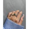 Anillo de plata esterlina con textura de circonita microincrustada, estilo coreano INS, diseño de nicho, ligero, lujoso y versátil, S925, para mujer