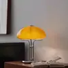 Lámpara de Mesa Creativa de Hongo de Lujo para Dormitorio, Lámpara de Calabaza de Diseñador de Alta Gama para Mesita de Noche, Luz Nocturna Decorativa para el Hogar, Lámpara de Mesa de Hierro