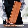 Bandeja Rectangular de Ébano para Bistec Sushi Japonés Pan Pizza Redonda Fruta Snack Bistec Bandeja de Madera Estilo Nuevo