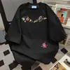 Camisetas de Manga Corta de Estilo Coreano con Estampado de Dibujos Animados, Tendencia, para Hombre y Mujer, Verano 2025, Longitud Media, Holgadas, Tops de Pareja, Ins