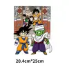 Personagem de Anime Dragon Ball Transferência de Calor Tinta Branca Impressão por Transferência de Calor Moletons de Cor Sólida Masculinos e Femininos Personalizados a Partir de Uma Peça