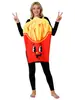 Comida para Hobby de Adulto Disfraz de Cosplay Dulce Rosquilla Papas Fritas Palomitas Pepino Disfraz de Juego de Rol Disfraz para Fiesta de Bromas de Halloween