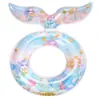 Flotador de natación para niños estilo coreano con lentejuelas y concha, con respaldo engrosado, flotador de natación moderno, flotador para axilas para niños