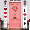 Populares Coplas de Feliz Día de San Valentín de Amazon, Amor Romántico, Atmósfera de Fiesta Roja, Accesorios para Fotos, Banderines y Telas Colgantes