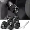 Suministro directo de fábrica tapa metálica antirrobo para válvula de neumático cubierta del núcleo de la válvula tapa de válvula modificación personalizada tapa de neumático de coche