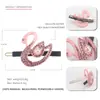 Europa e Estados Unidos nova moda grampo de cabelo para o dia a dia ácido acético Cisne Pequeno clip lateral totalmente cravejado clip para franja acessórios de cabelo outono e inverno atacado