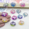 Colgante de Concha Marina Perla 3D de Resina Transparente Colorida Realista Accesorios para Joyería de Pendientes Collares DIY